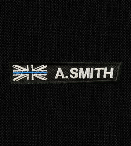 Thin Blue Line - Warrant Number Patch 12x2.5cm