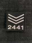 Warrant Number Sergeants Patch